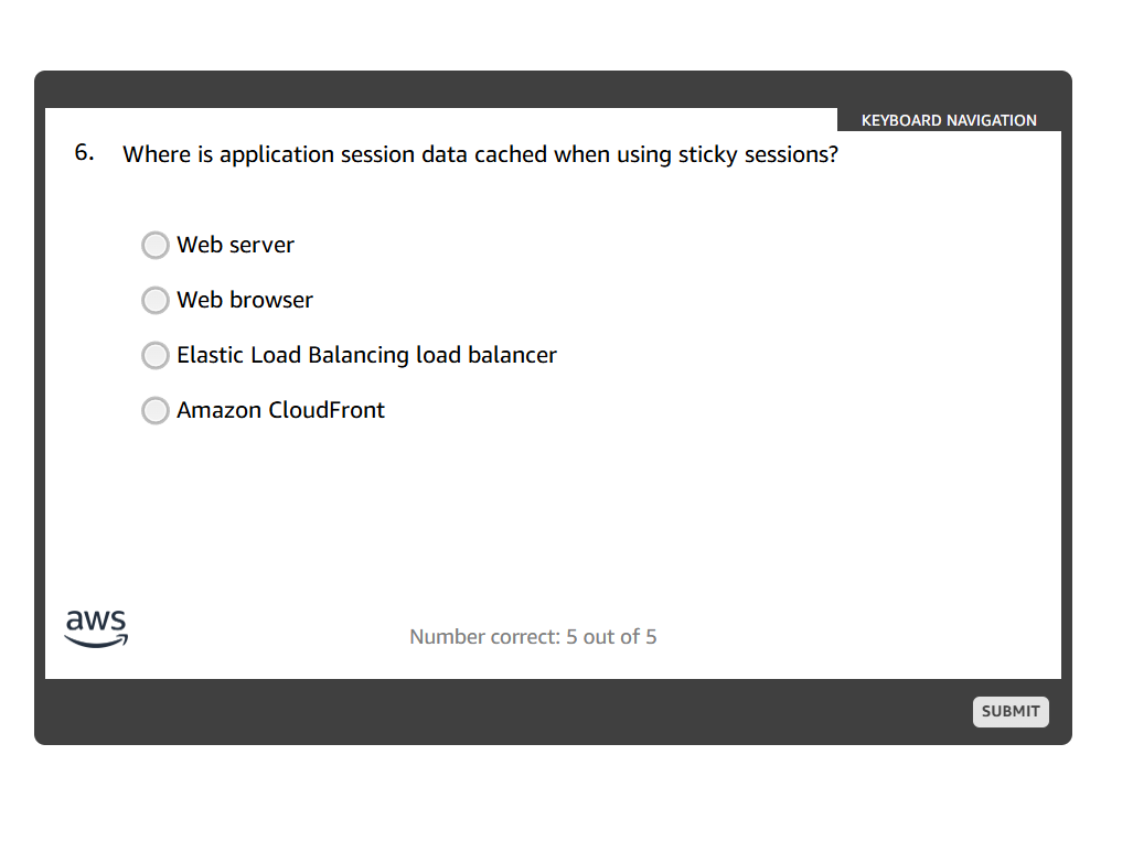 answer KEYBOARD NAVIGATION 6. Where is