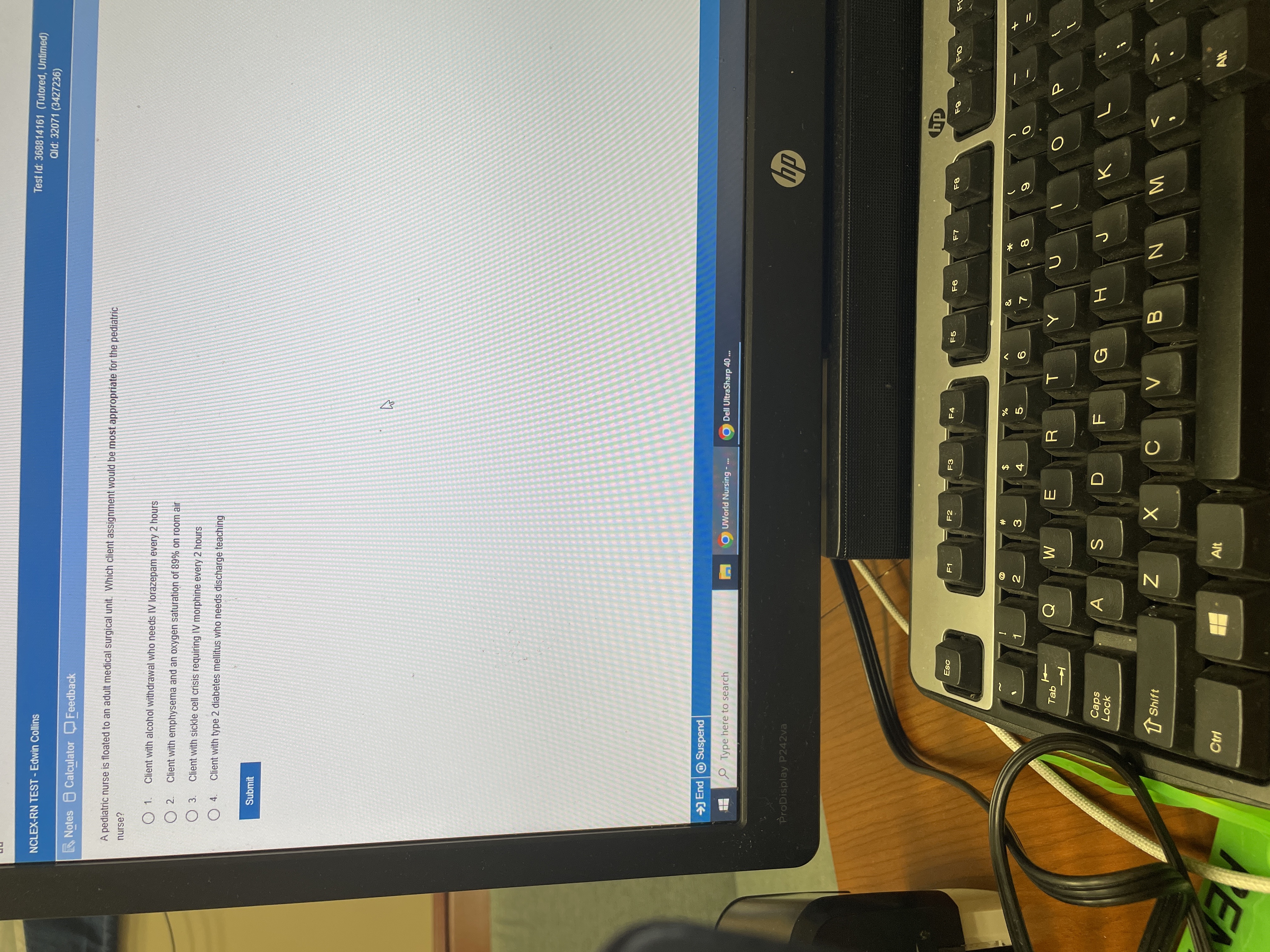 S Test Id: 368814161 (Tutored, Untimed) Old: