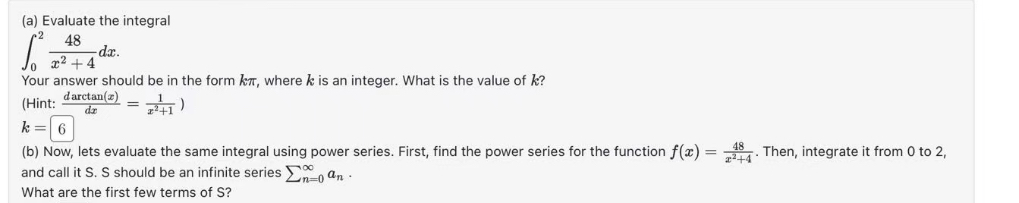 what is the solution (a) Evaluate the integral .