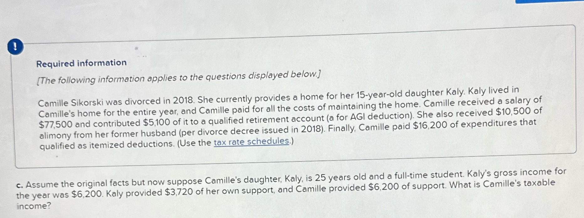 Use 2023 tax schedules Required information [The