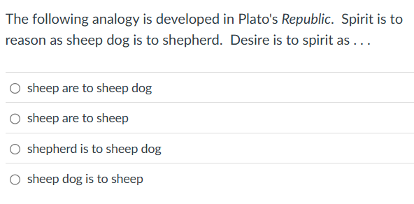 ? The following analogy is developed in