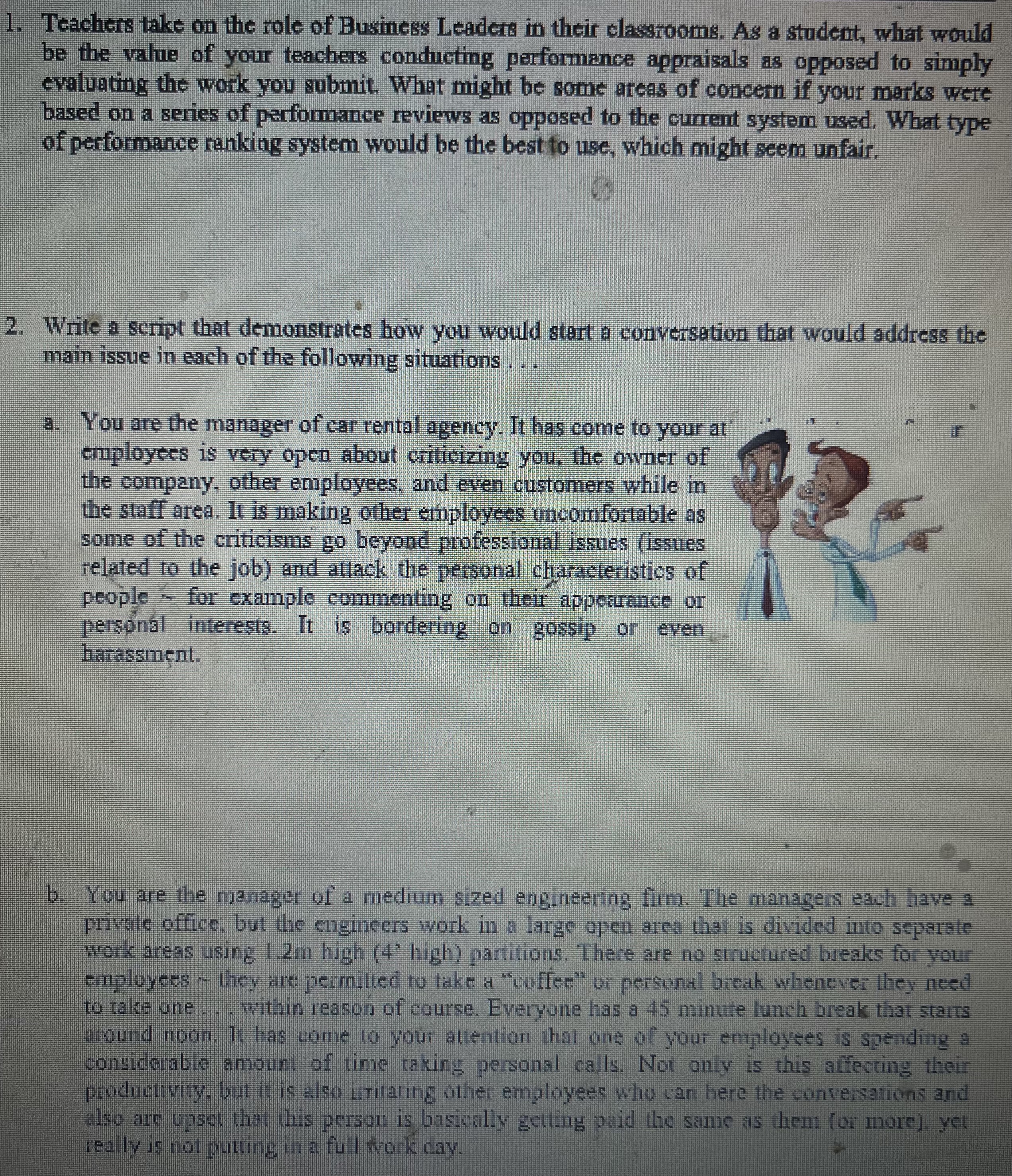 DO NOT USE CHAT-GPT. PLEASE . THX Teachers take