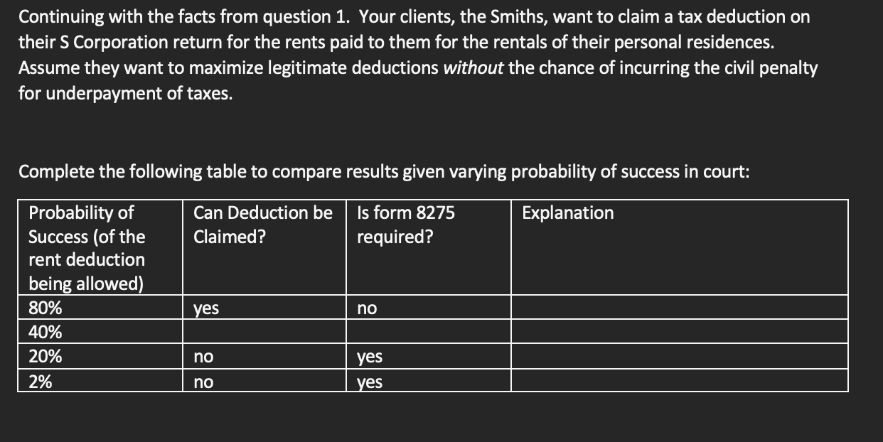 Continuing with the facts from question 1. Your