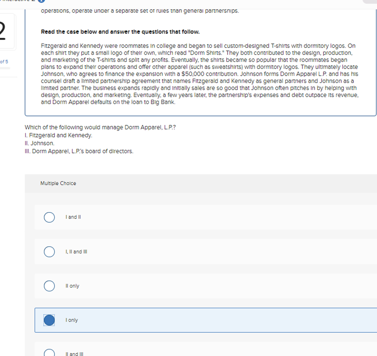 landscape. Because partnership liability may