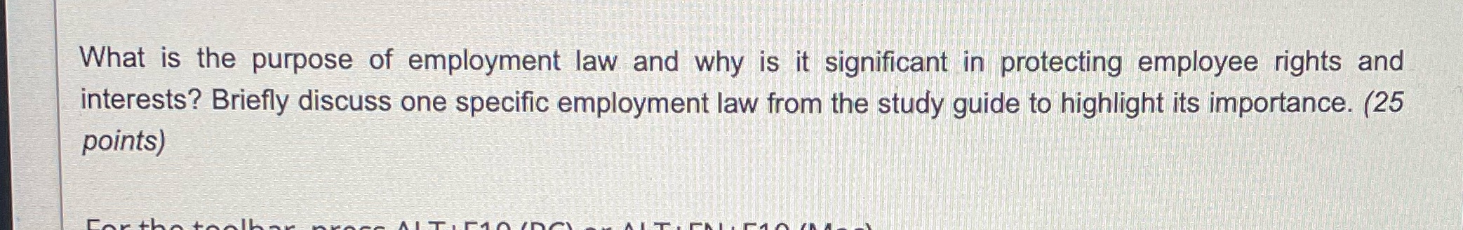 What is the purpose of employment law and why is