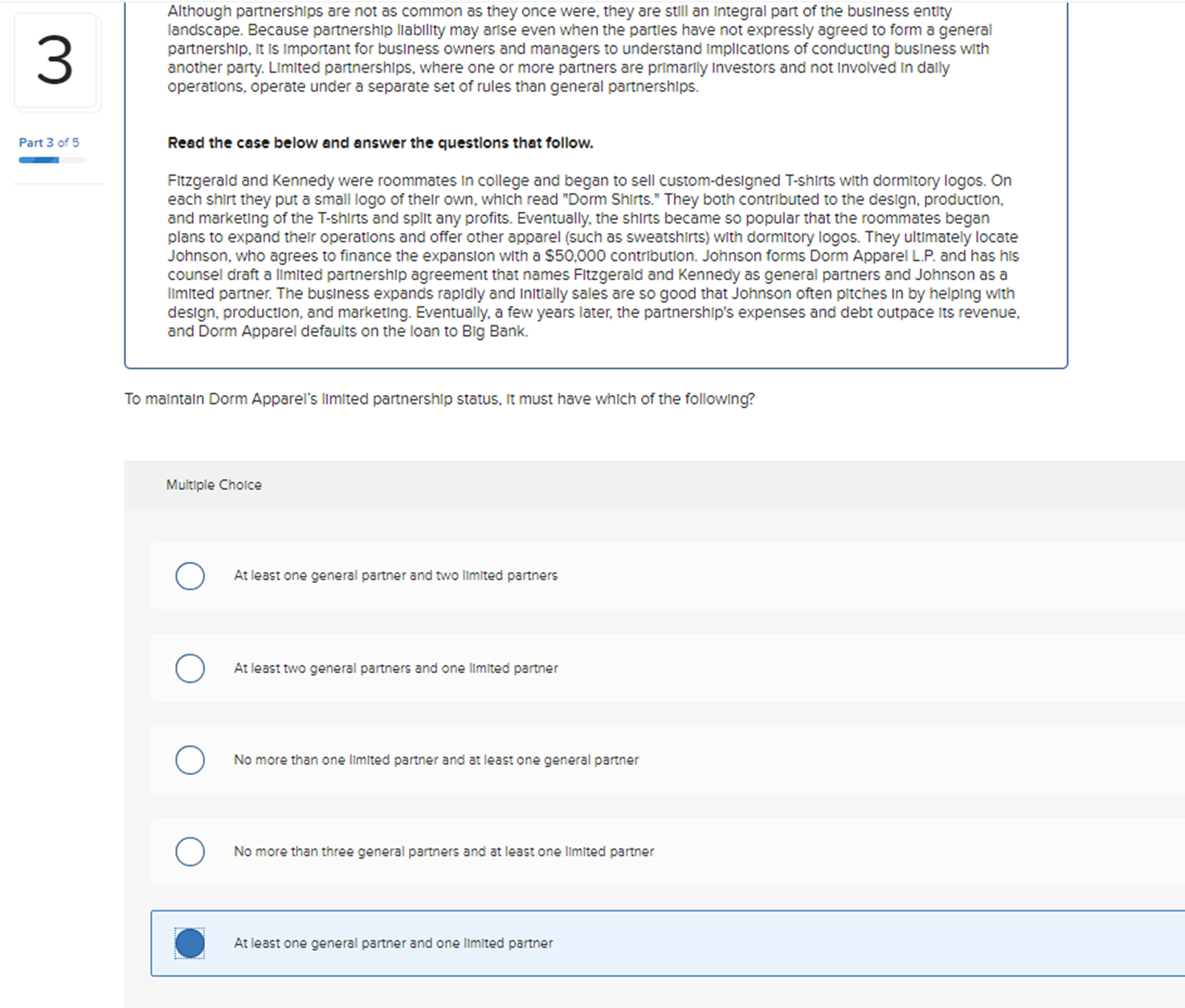 landscape. Because partnership liability may