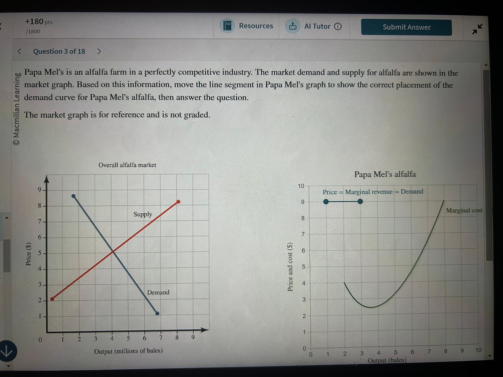 +180 pts Resources /1800 Al Tutor Submit Answer K