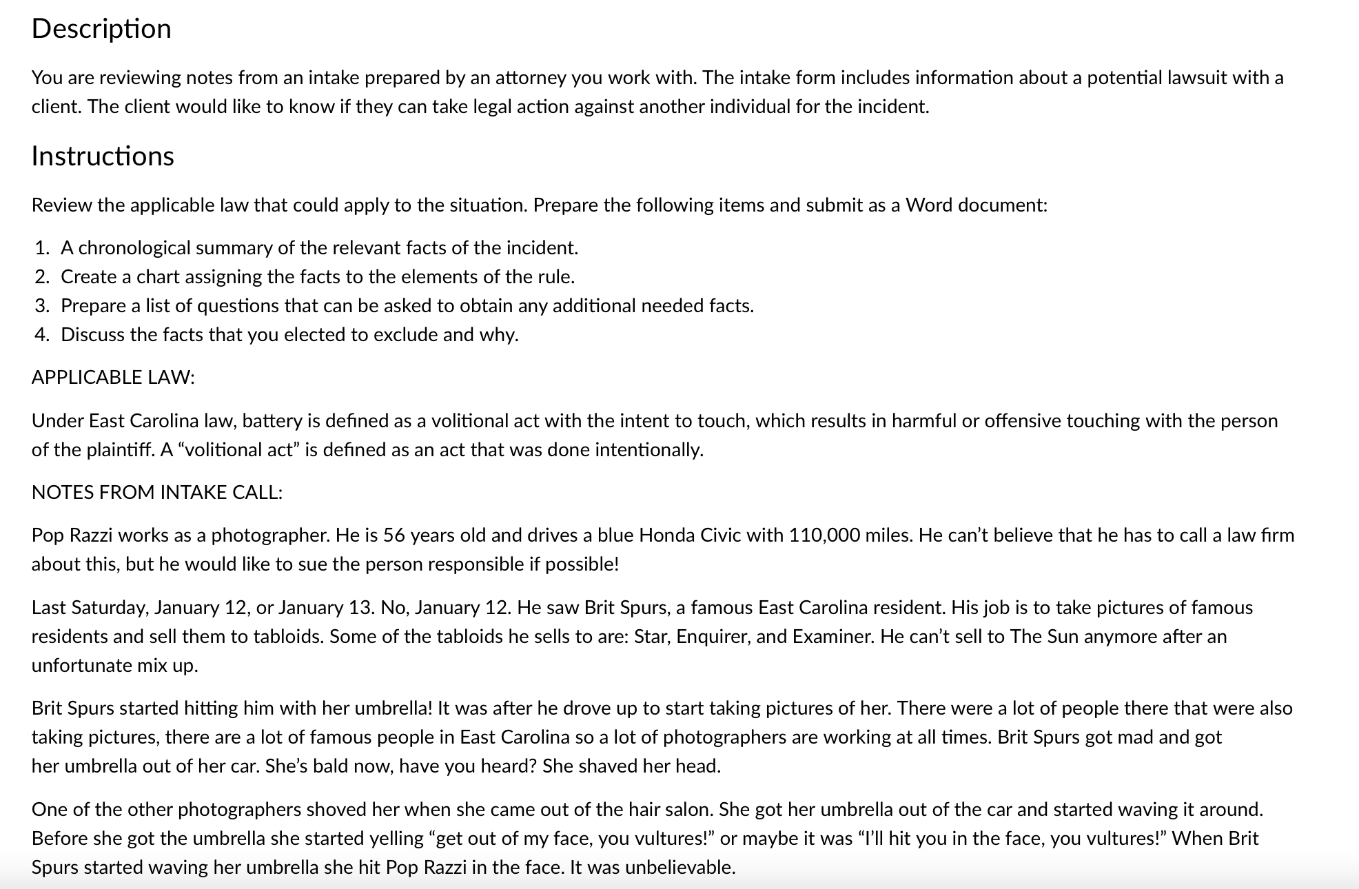 Description You are reviewing notes from an