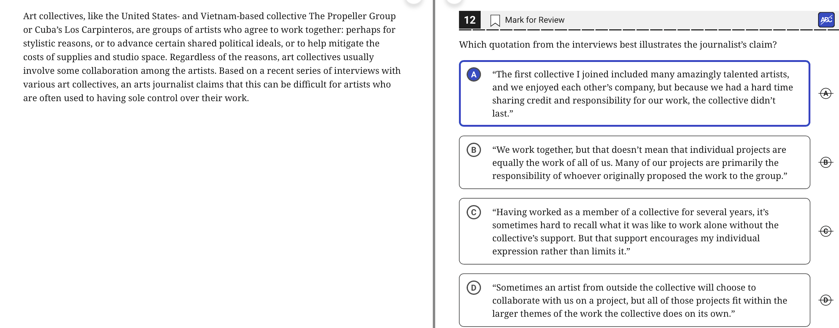 . Art collectives, like the United States- and