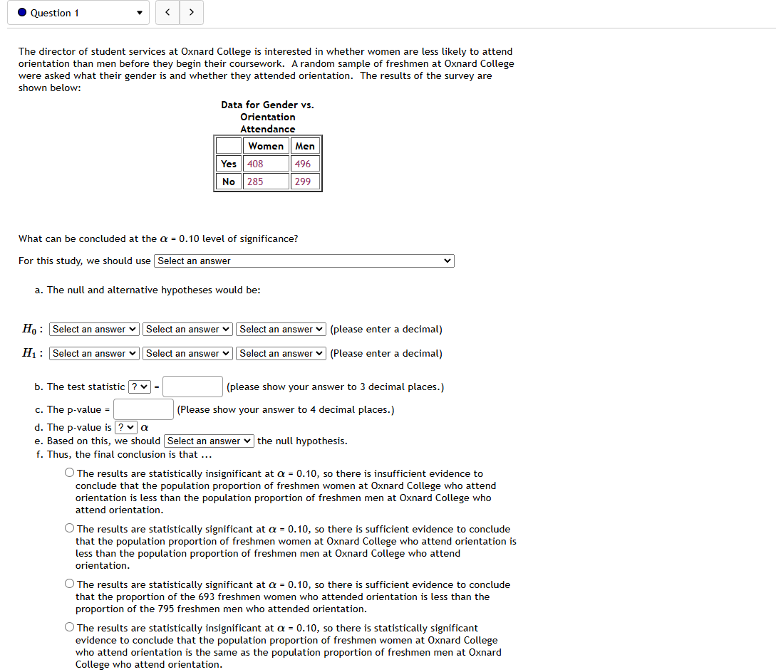 Question 1 v The director of student services at