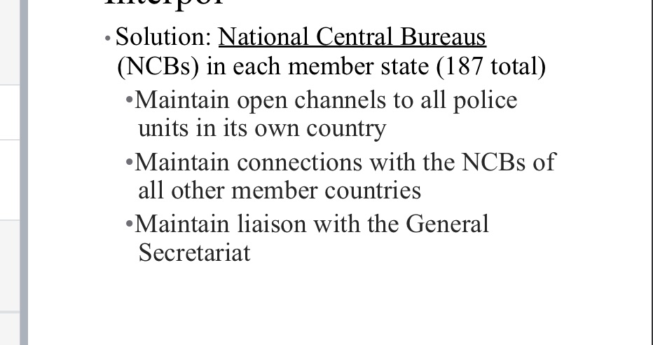 What was your knowledge of INTERPOL before this