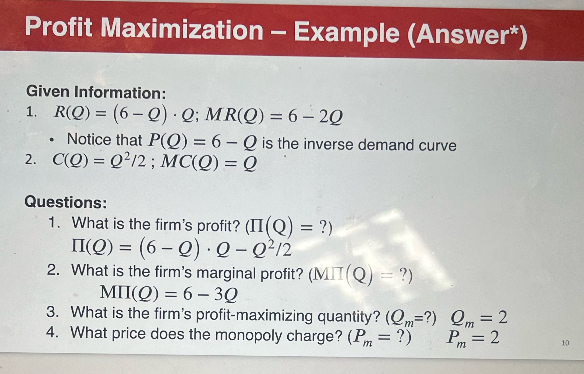 Please explain any formulas needed to solve this