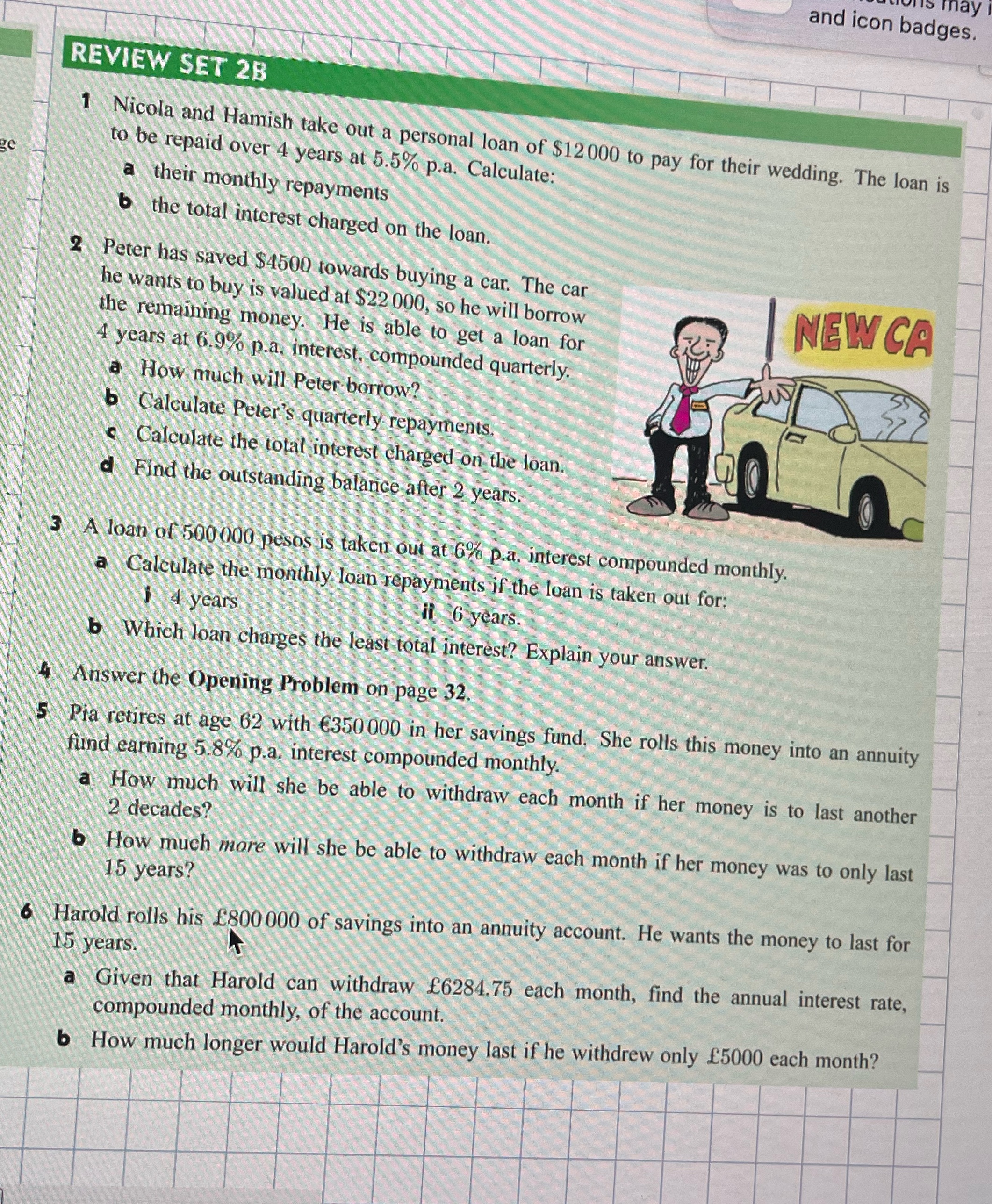 Please answer and icon badges. REVIEW SET 2B 1