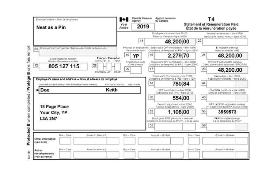 Employer's name - Nom de l'employeu