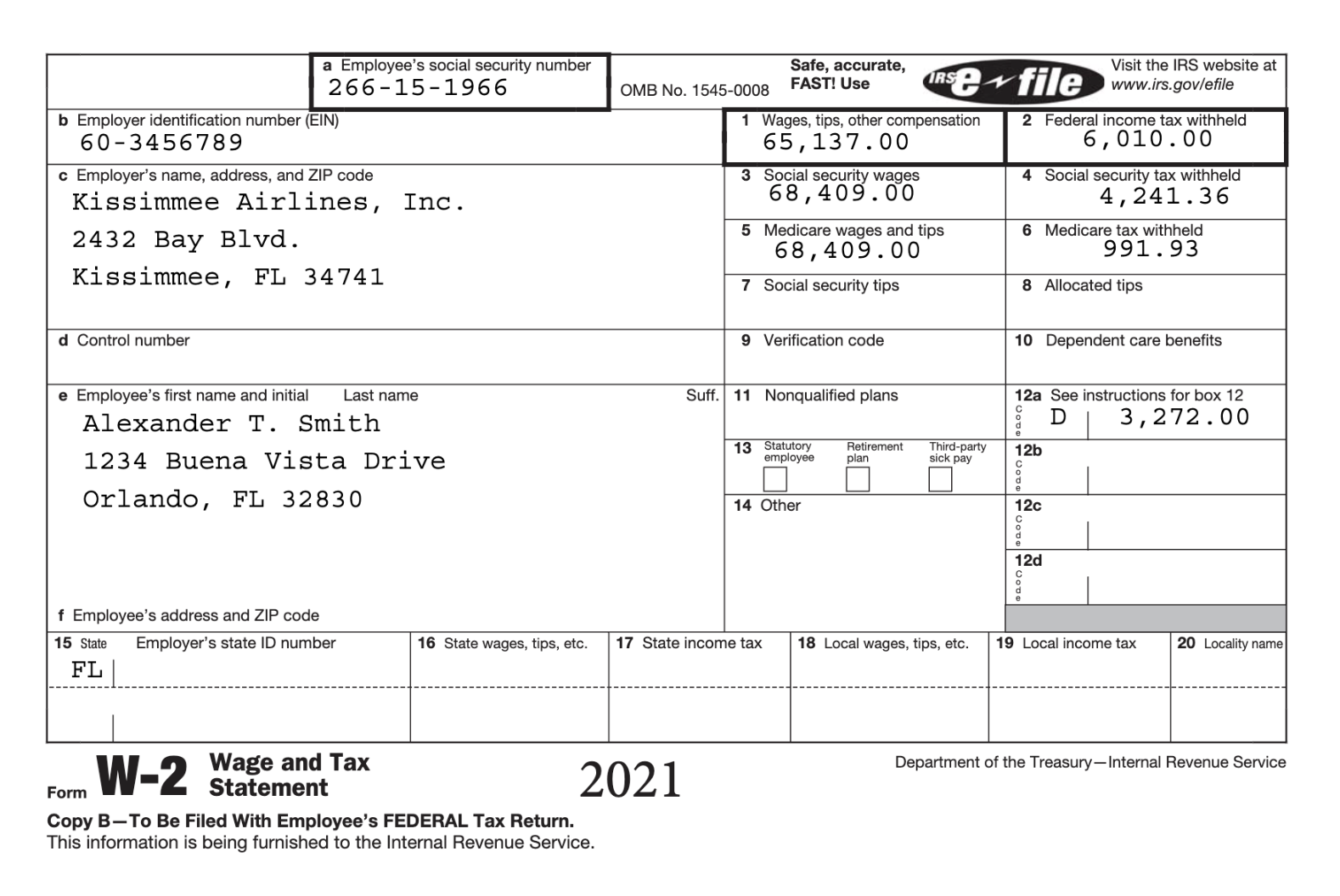 Please help me fill out these tax forms. Here is