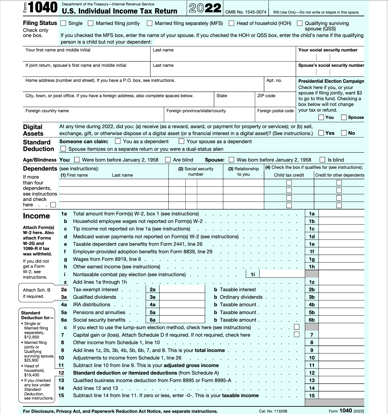 Please help me fill out these tax forms. Here is