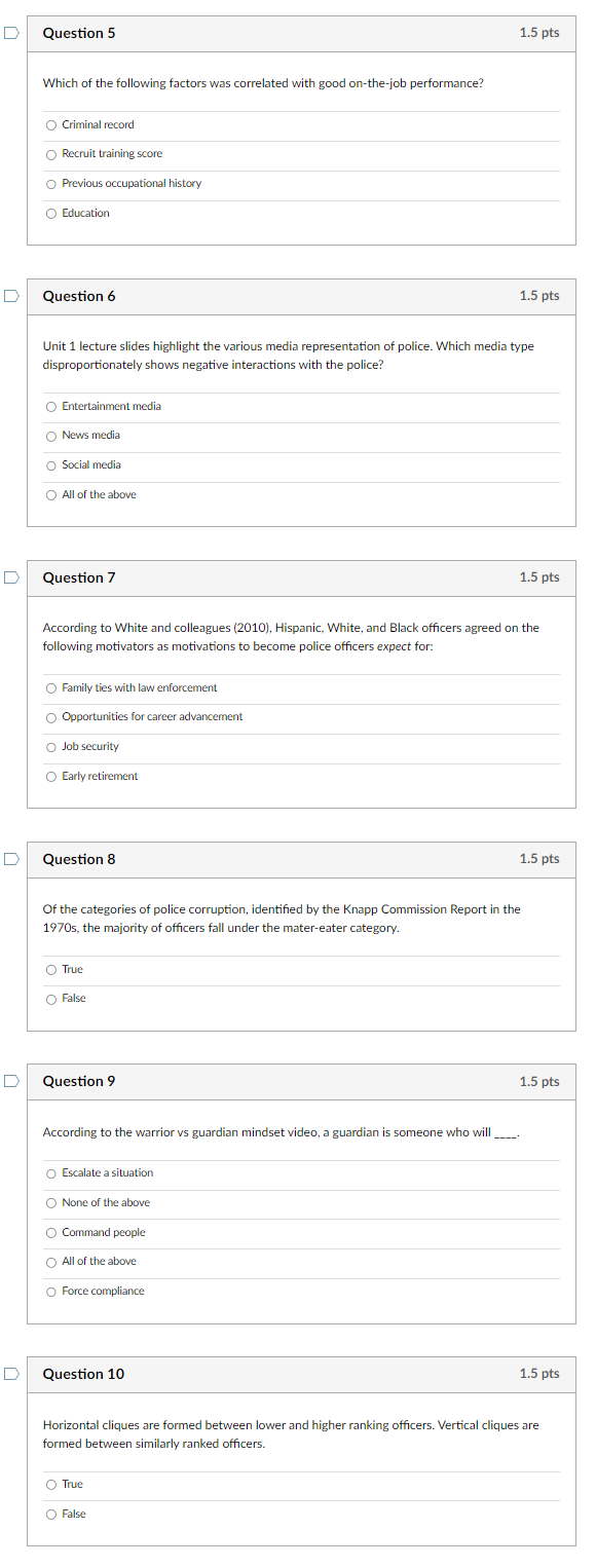 Among police ofcers. __'}G of them thought