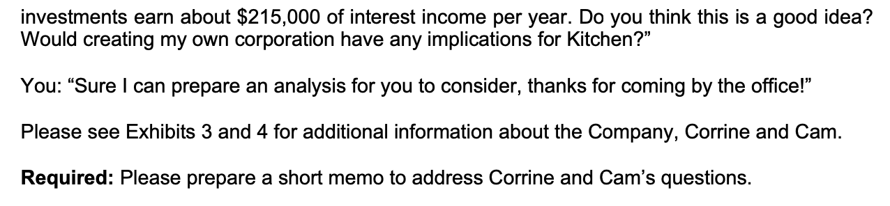 Cam: \"Before we leave, I also have a question