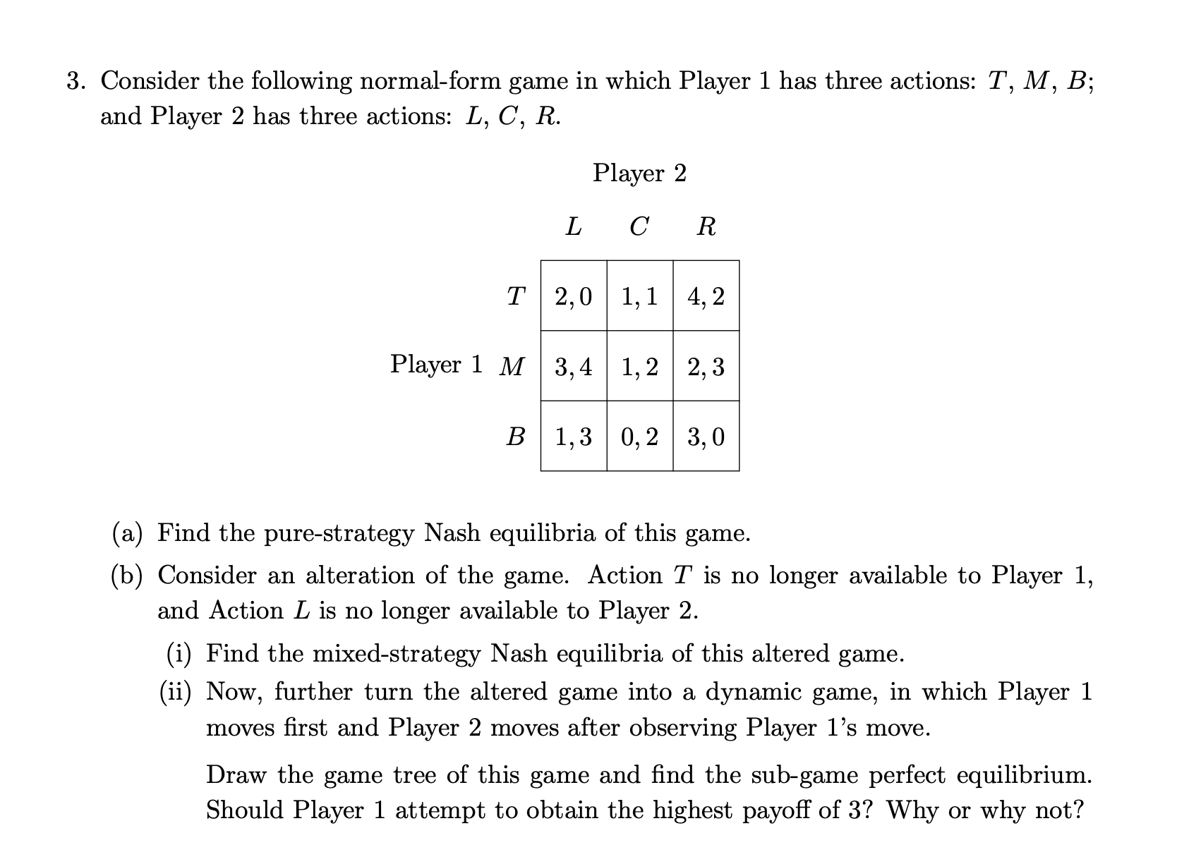 answer it please 3. Consider the following