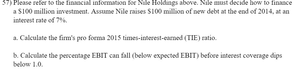 57) Please refer to the financial information for