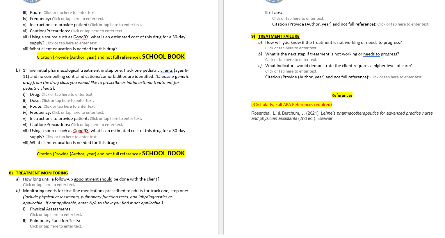 College of Nuri Example Drug: Example Drug: Click