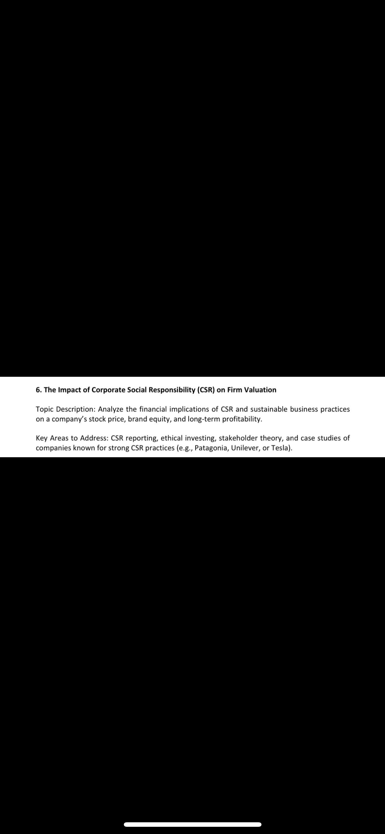 6. The Impact of Corporate Social Responsibility