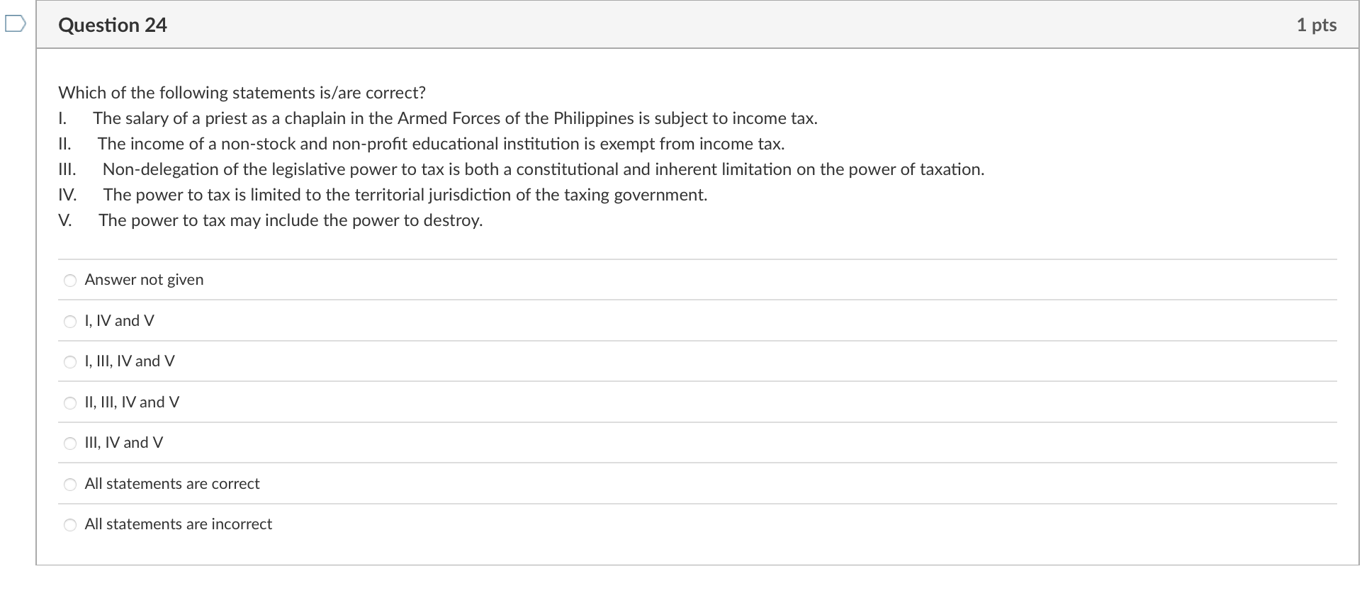 D Question 14 Mr. B, purely engaged in business