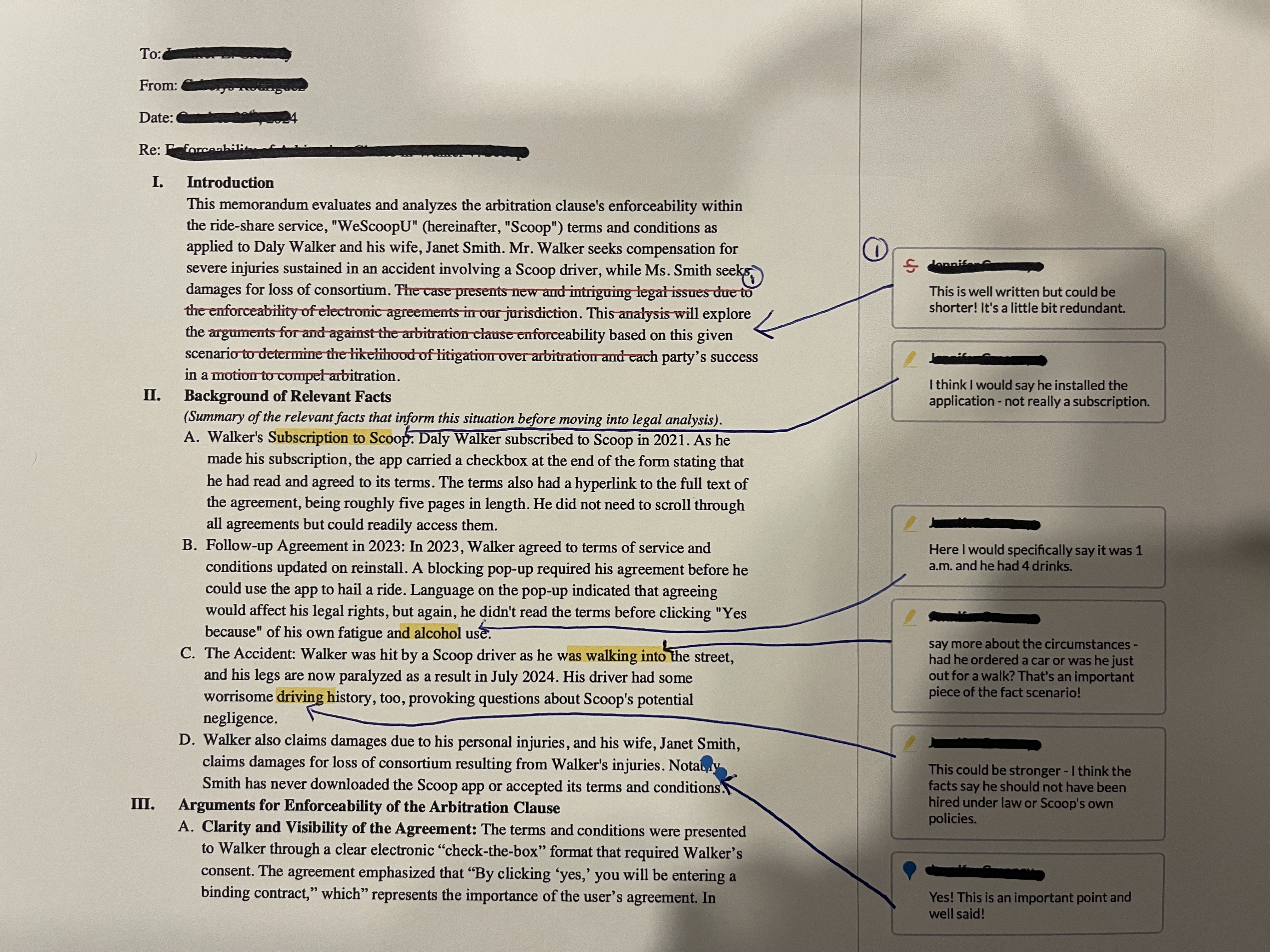 Please makke corrections to this Memorandum