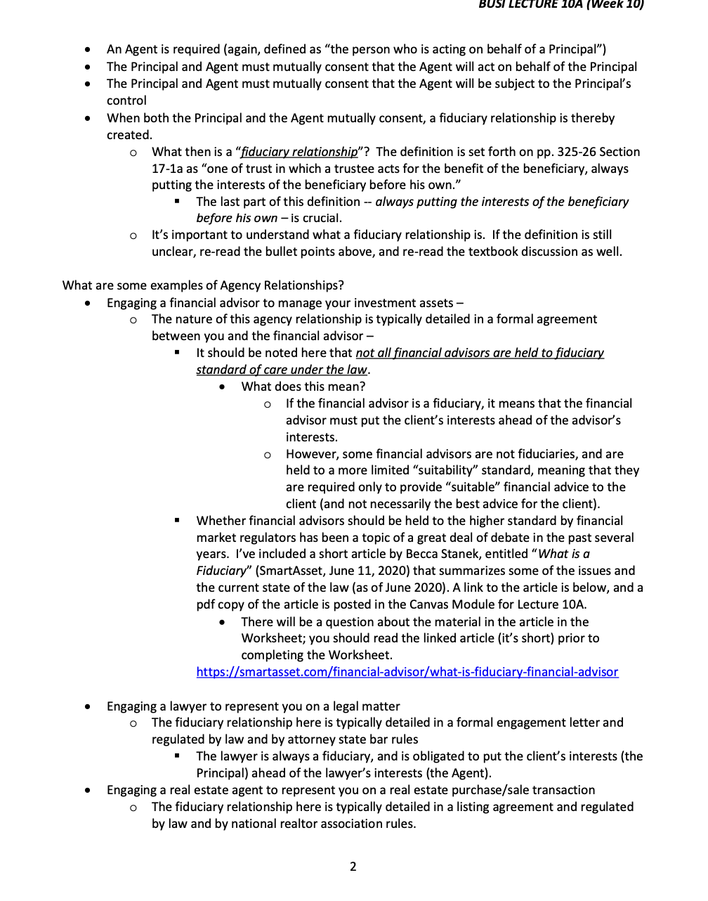 Last Lecture - In the last lecture, we covered