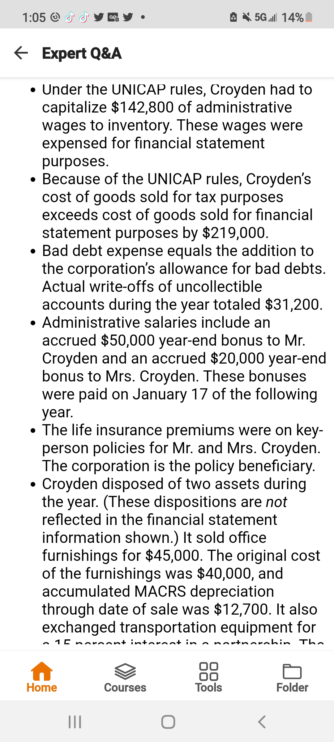 1:05 dry ly . 5G .Ill 14% - Expert Q&A Croyden is