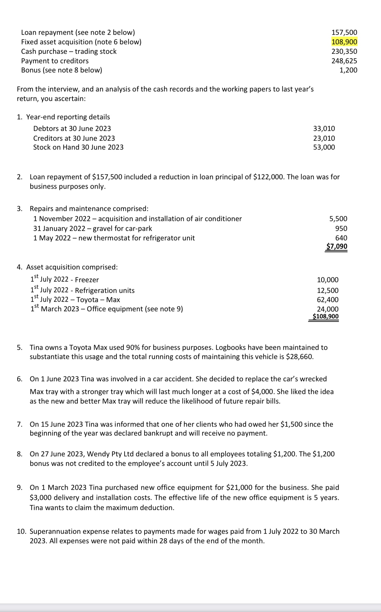 Wendy Pty Ltd is a private company which owns two