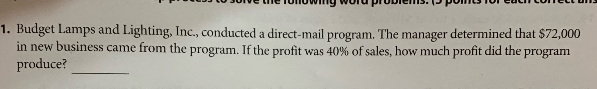 ing 1. Budget Lamps and Lighting, Inc., conducted