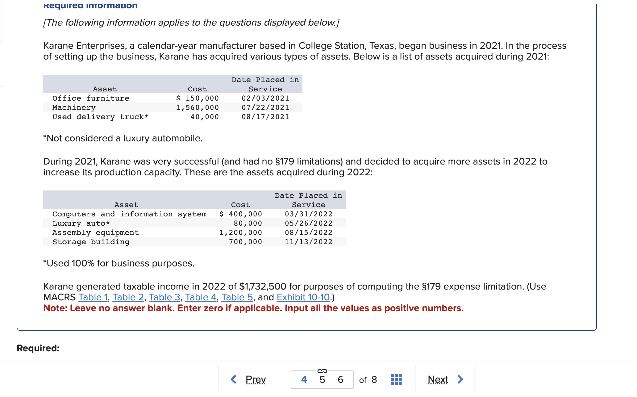 nequureu Intormauon [The following information