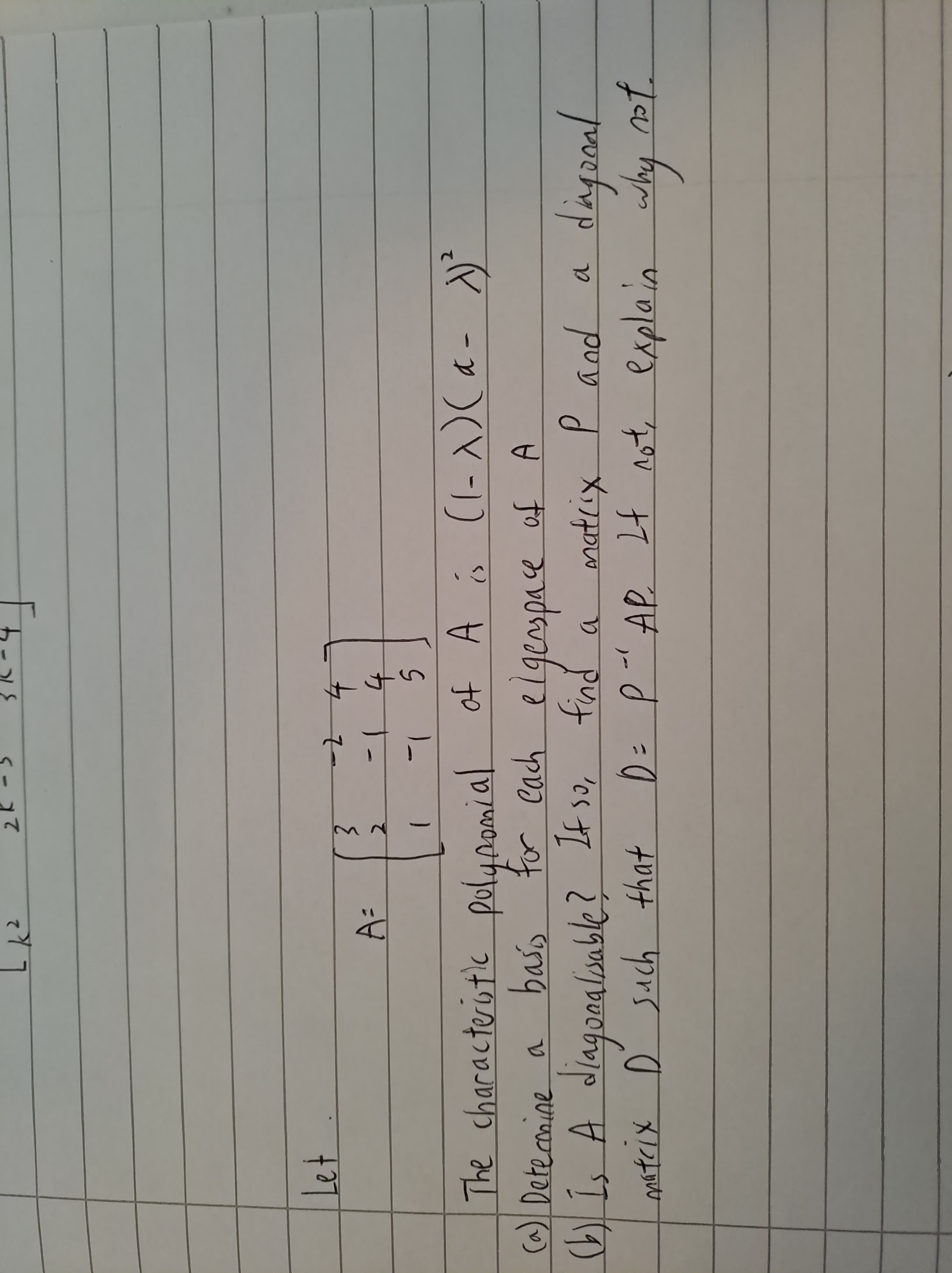 K 2 2k 3 1 MN - The characteristic polynomial of