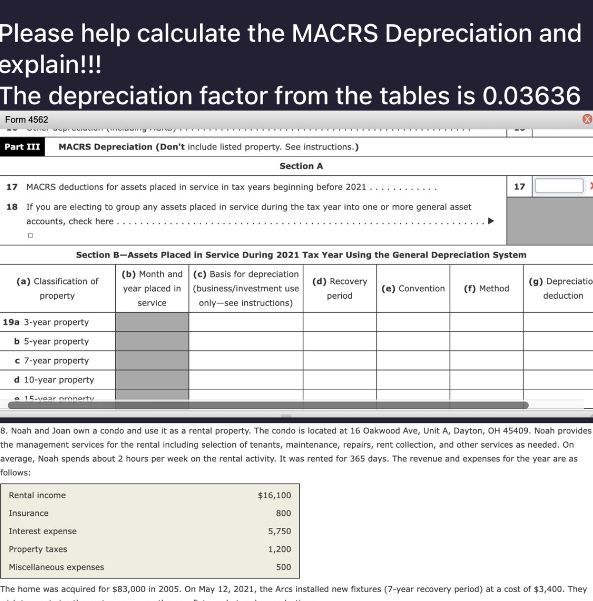 Please help find line 17. MARCS deductions for