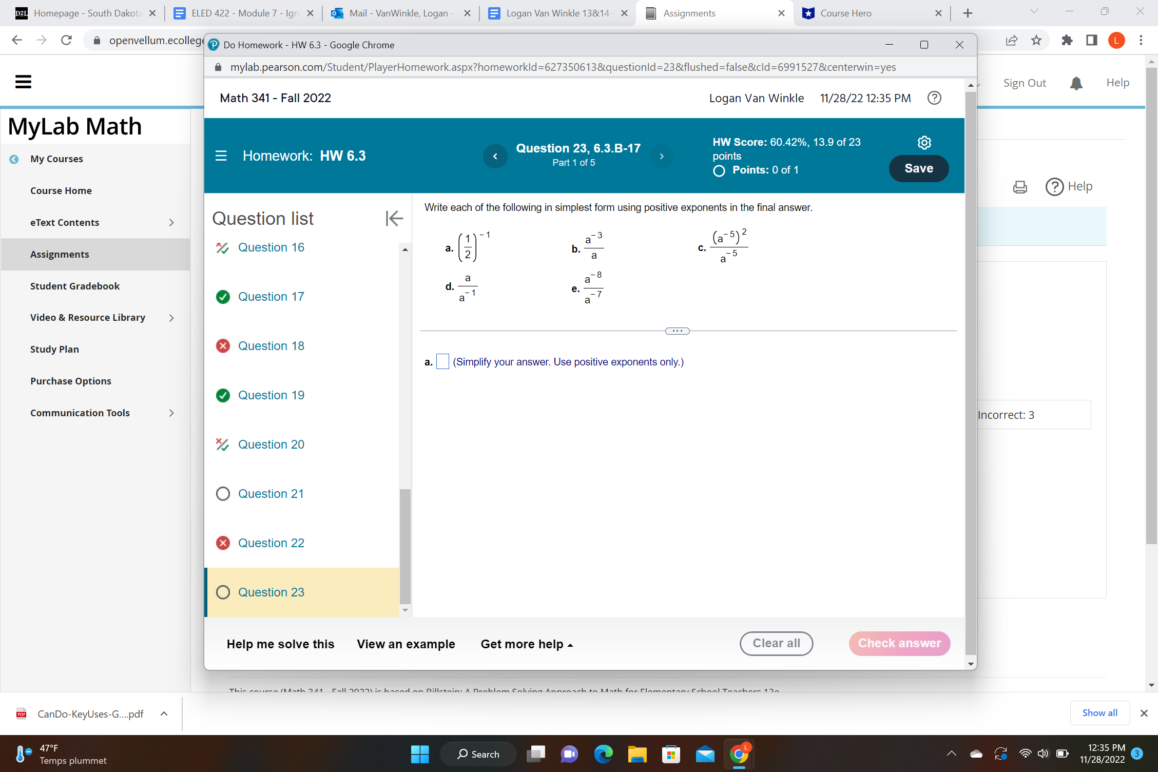 D2L Homepage - South Dakota X E ELED 422 - Module