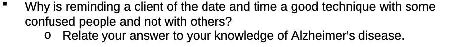 ' Why is reminding a client of the date and