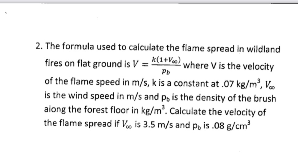 Convert units before answering. 2. The formula