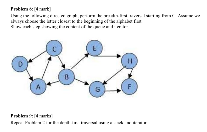 Problem 5: [4 marks]| Add the following elements