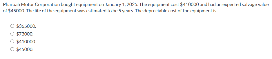 pick one Pharoah Motor Corporation bought