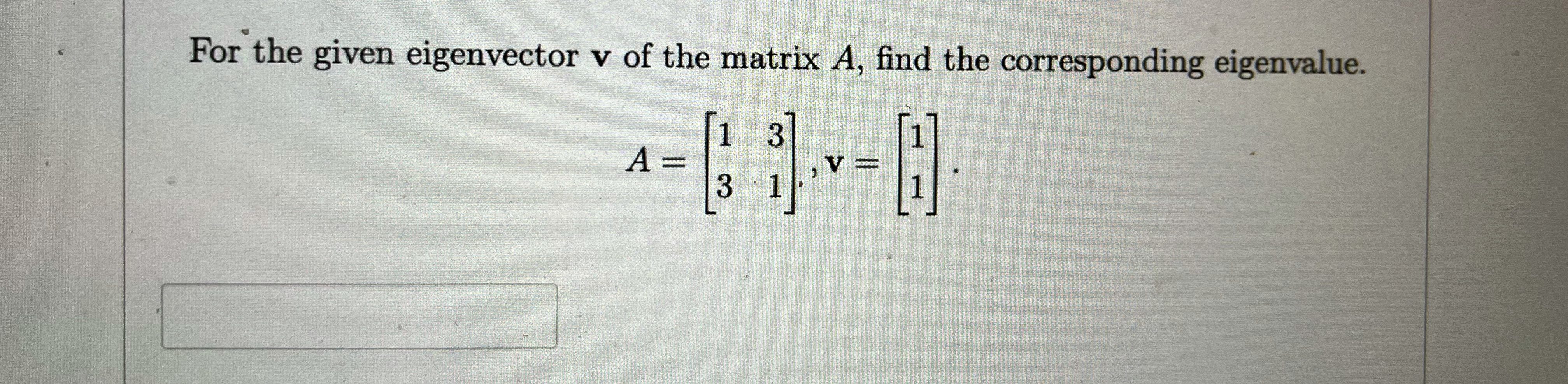 Determine if the space described below is a