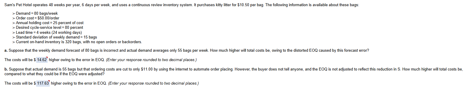 How do they get these answers? Sam''s Pet