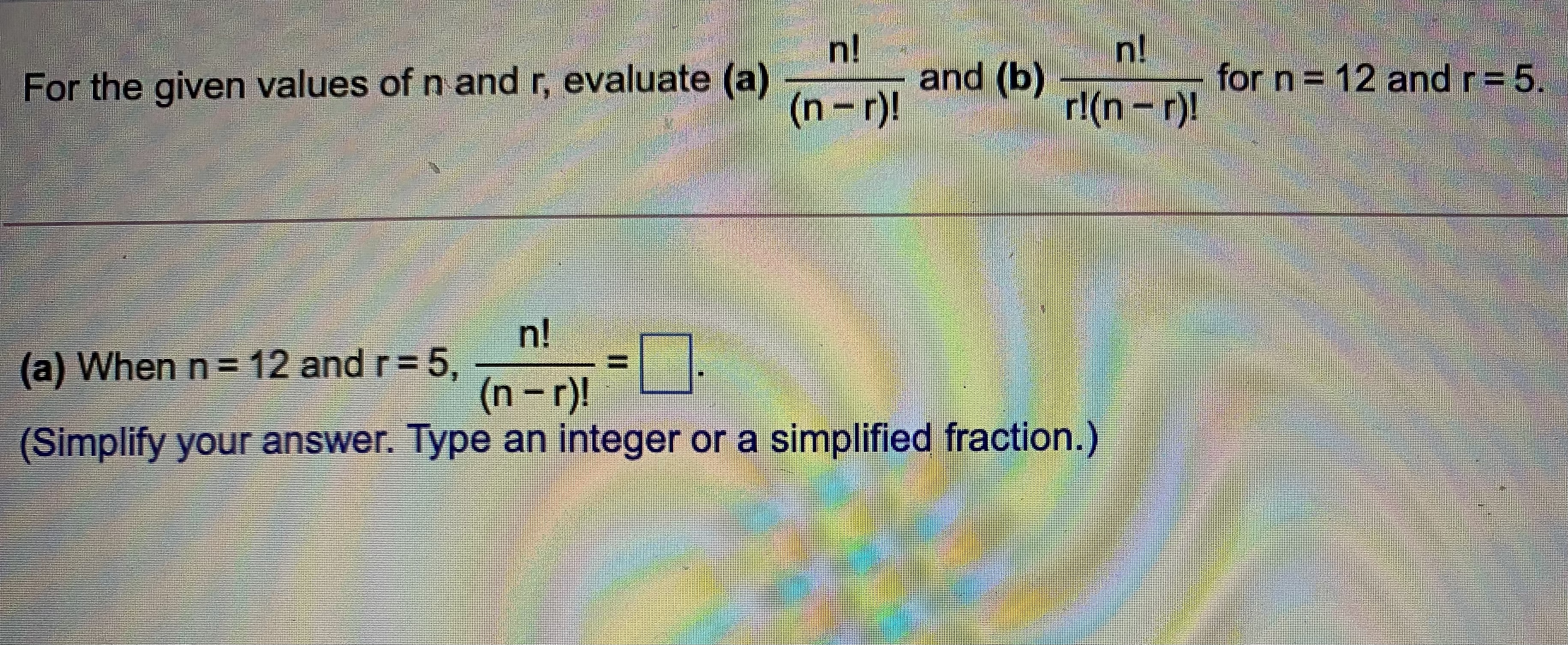 Evaluate the expression without using a