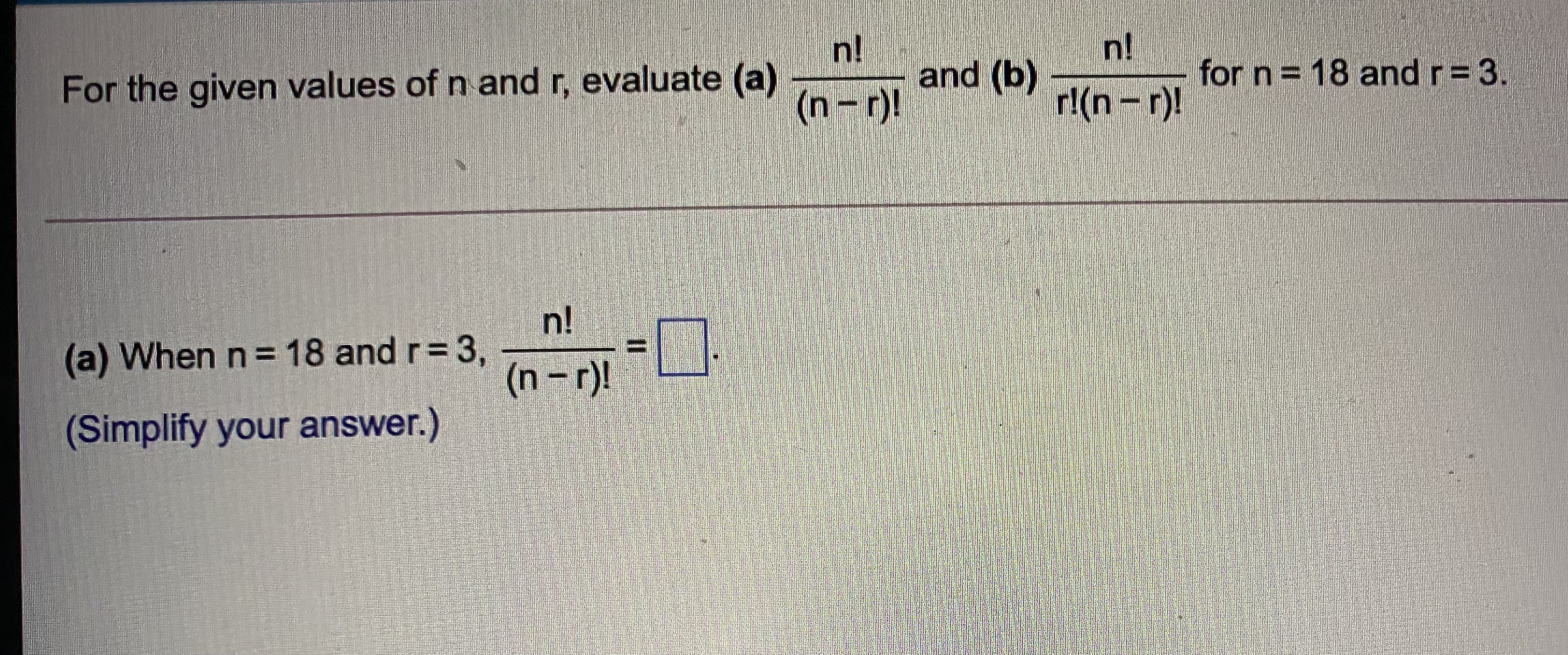 Evaluate the expression without using a