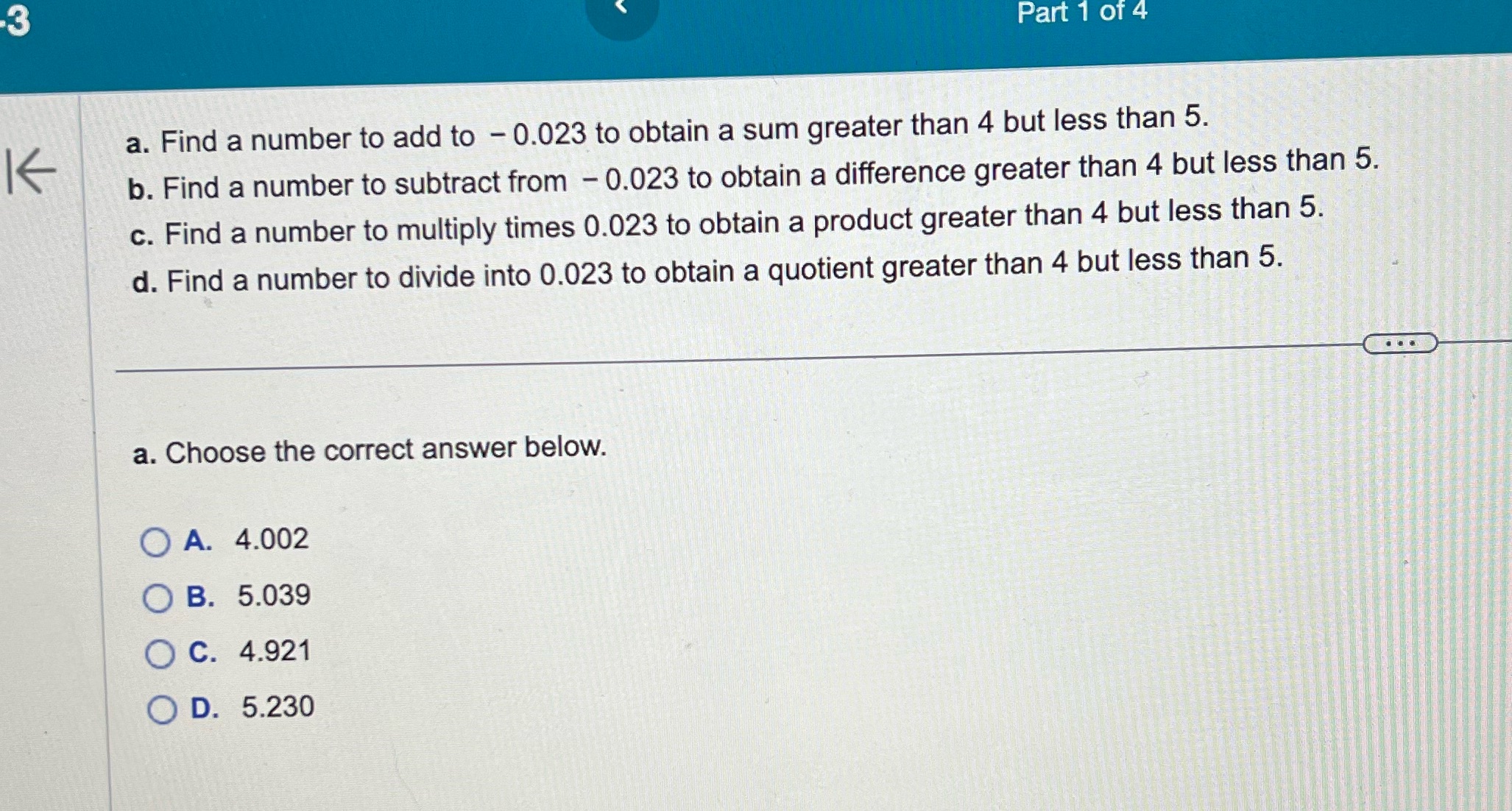 #20 answer to a,b,c,d a. Find a number to add to