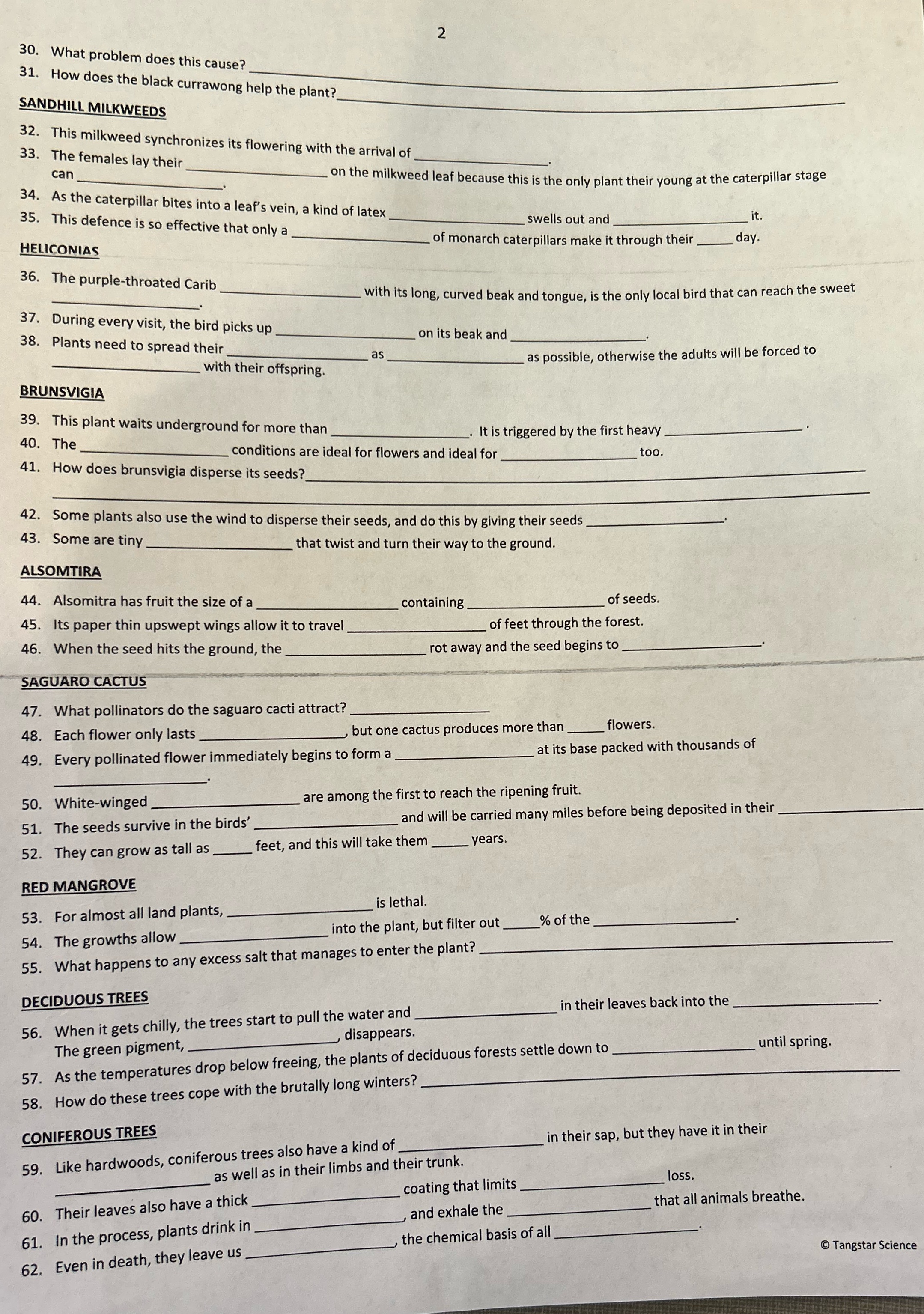 30. What problem does this cause? 31. How does