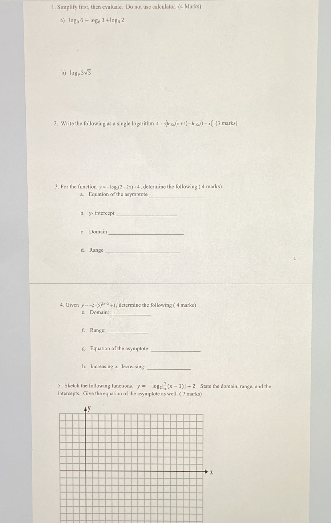 1. Simplify first, then evaluate. Do not use