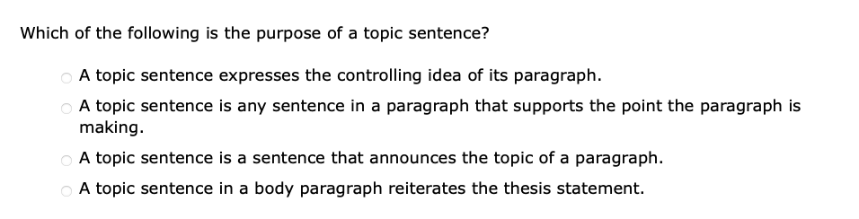 answer Which of the following is the purpose of a