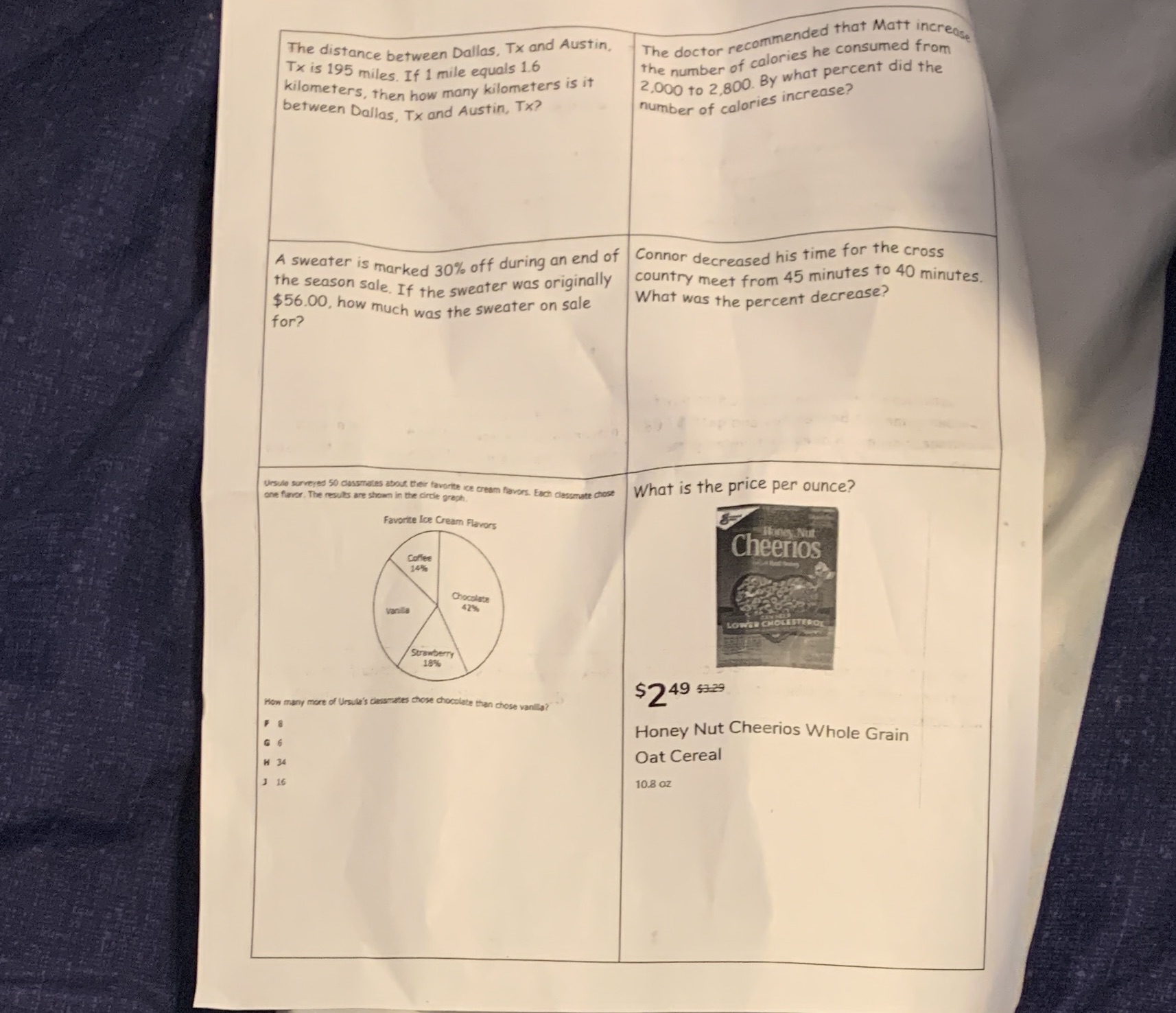 The distance between Dallas, Tx and Austin, The