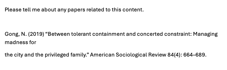 Please tell me about any papers related to this